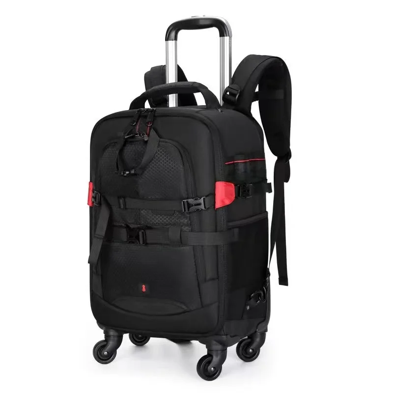 Trolley camera bag Professional camera trolley suitcase Bag Video Photo Digital Camera luggage travel trolley Backpack