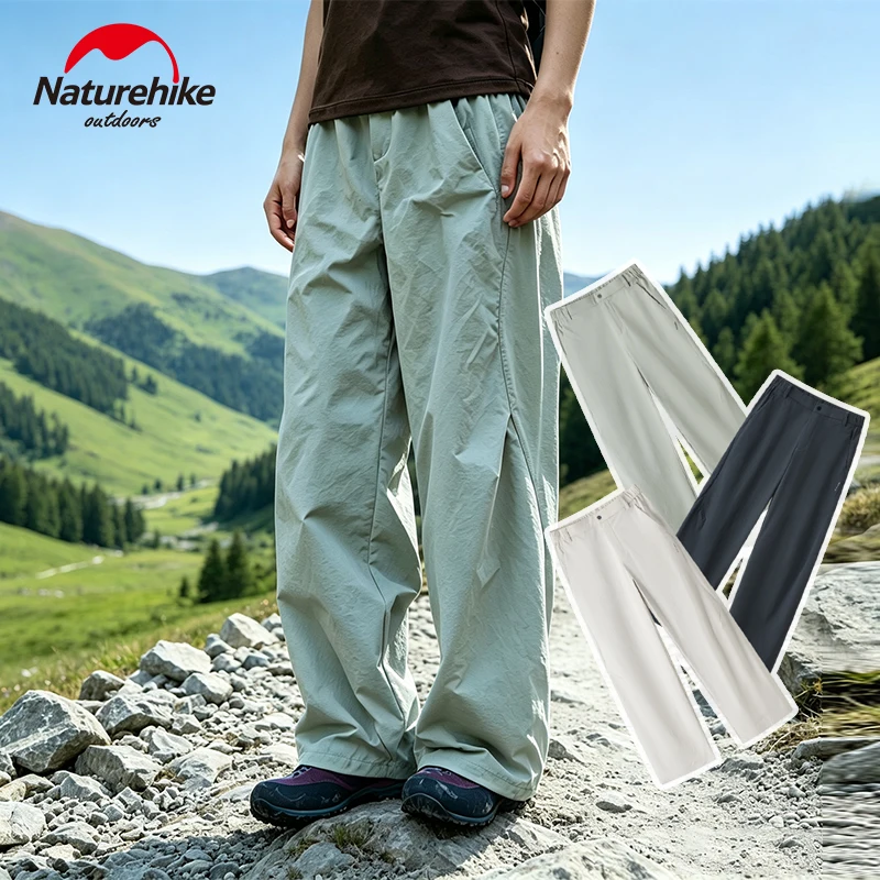 Naturehike Outdoor Hiking Trekking Pants Water Repellent Lightweight Functional Men Women Loose Fit Casual Softshell Trousers