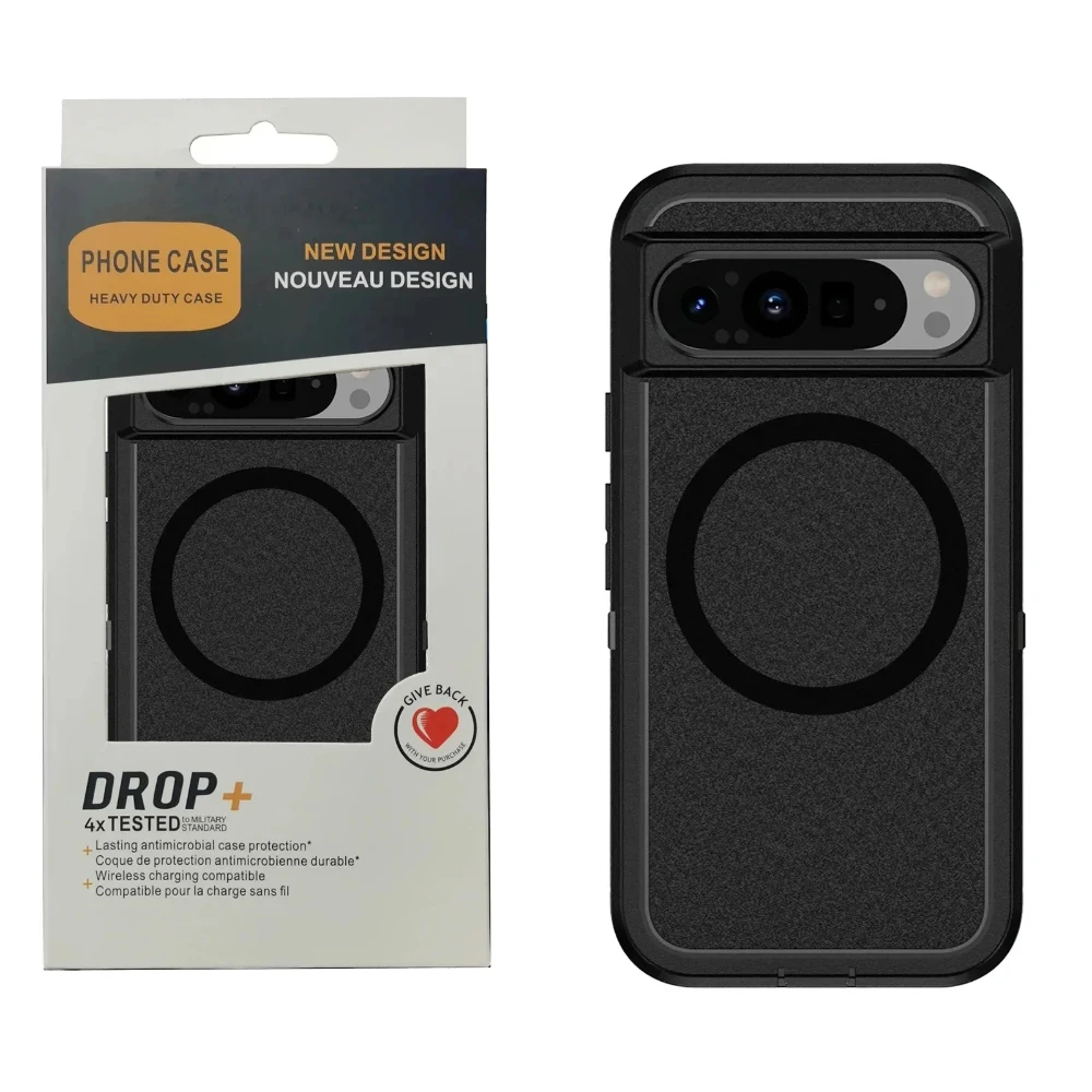 

Чехол с защитой от пакета для Magsafe Charge для Google Pixel 10 9 Pro XL 8A для тяжелых условий эксплуатации в стиле милитари с защитой от падения