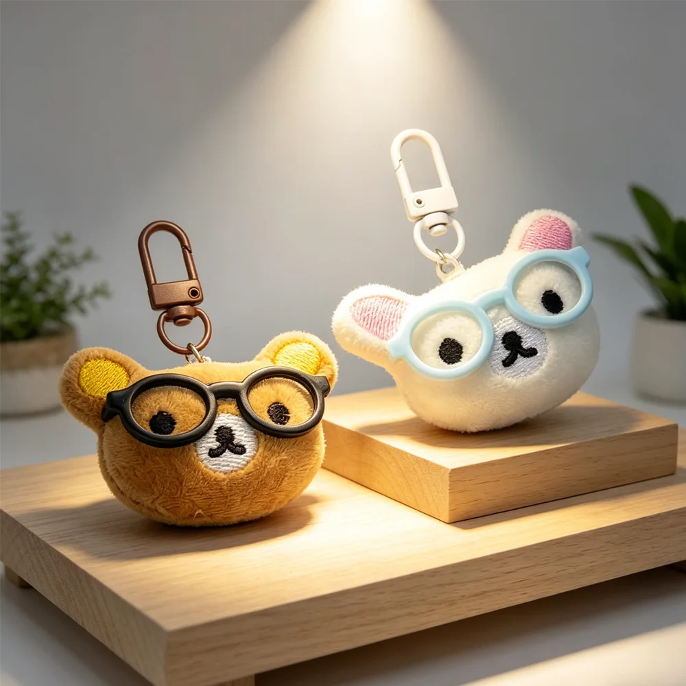 Rilakkuma Kawaii Entspannter Bär Taschenanhänger Ins Cartoon Schlüsselanhänger Plüschpuppe mit Anhänger Studentengeschenke