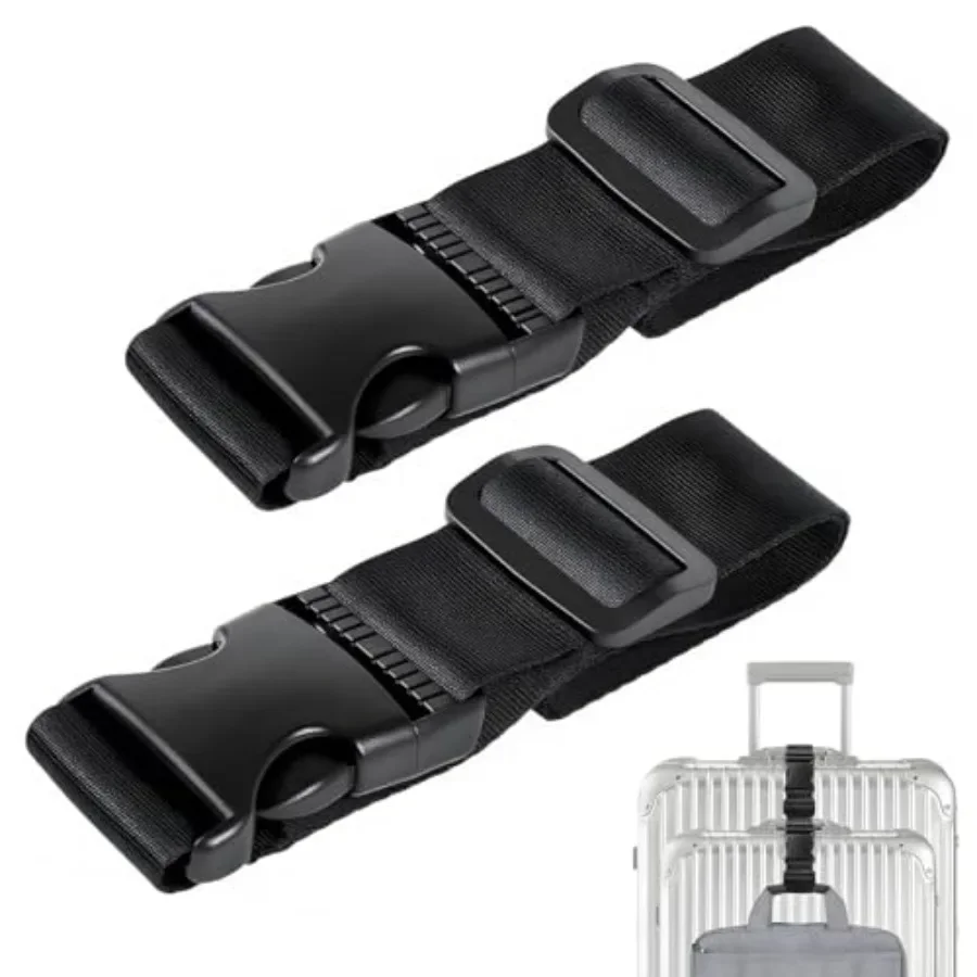 Luggage Straps for Suitcases TSA Approved, Straps with Buckles, Adjustable Luggage Connector Straps for Suitcases - Connect 3 L