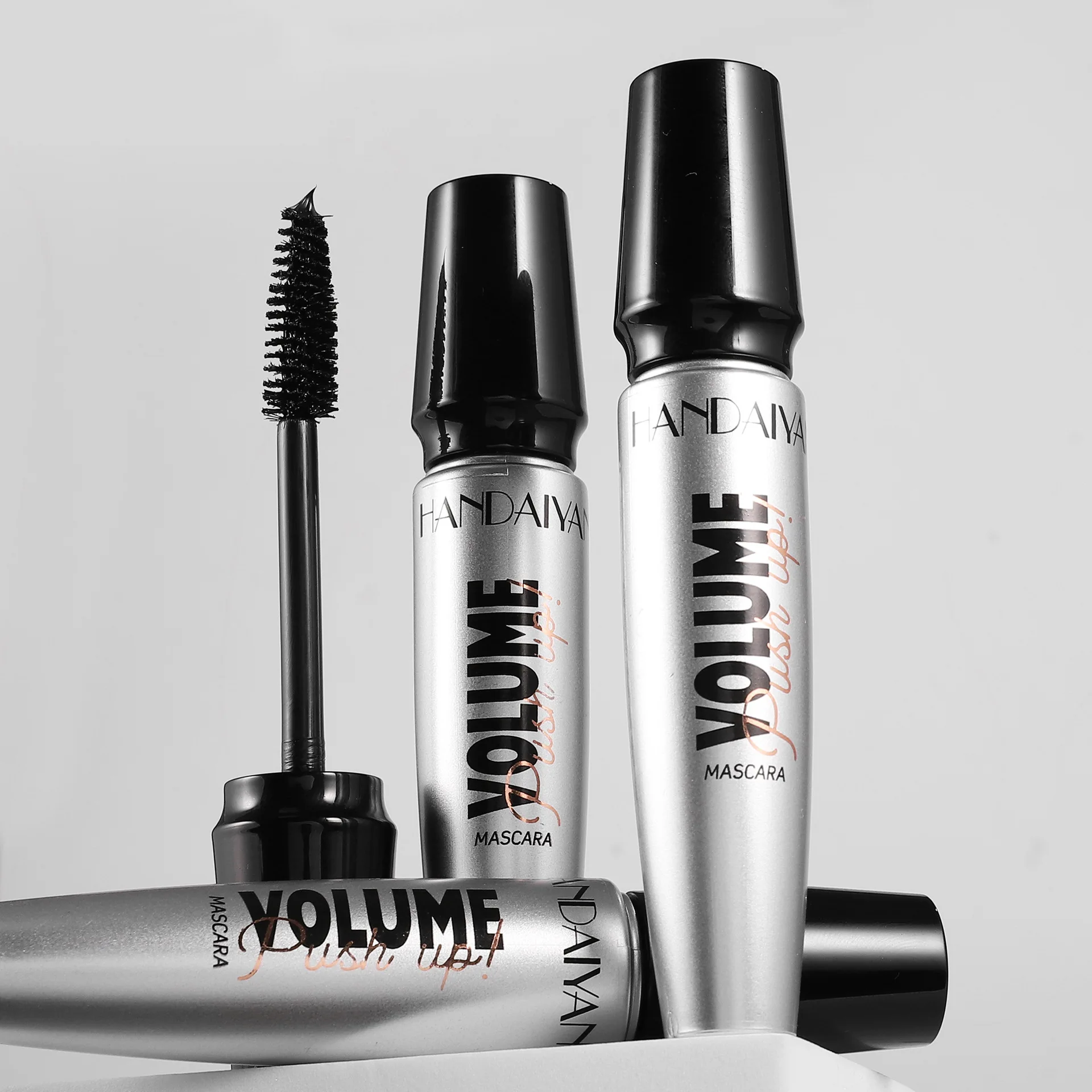 Handa iyan wasserdichte Mascara schwarz dicke lockige Wimpern verlängerung weibliche nicht verschmierte Seiden faser Mascara Augen Make-up Kosmetik