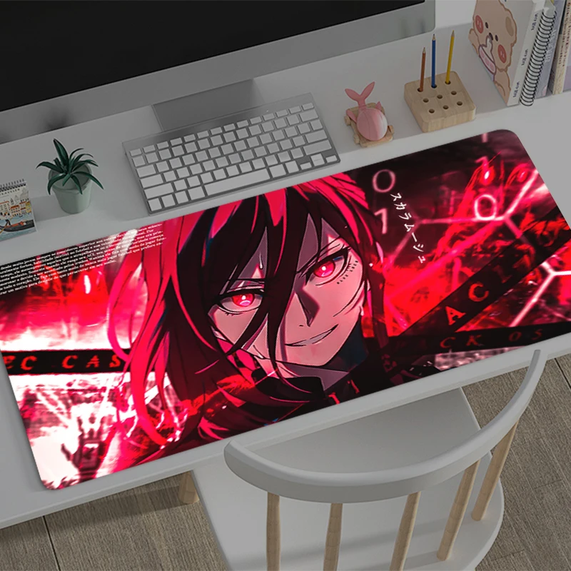 

Mouse Pad Large Blue lock Computer Office Game Table Mats Rubber Anti-slip Gaming Keyboard coaster Long Desk Pads Anime Mousepad