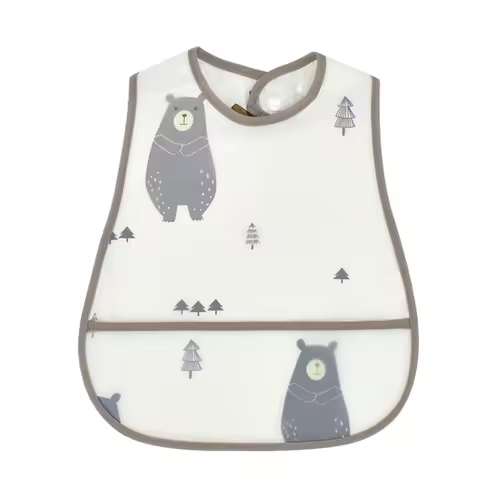 2023New Cartoon Pattern EVA Waterproof Pocket Lunch Feeding Bibs Adjustable Baby Bibs Cute Children Baby Apron Kids Burp Cloths - Image 29