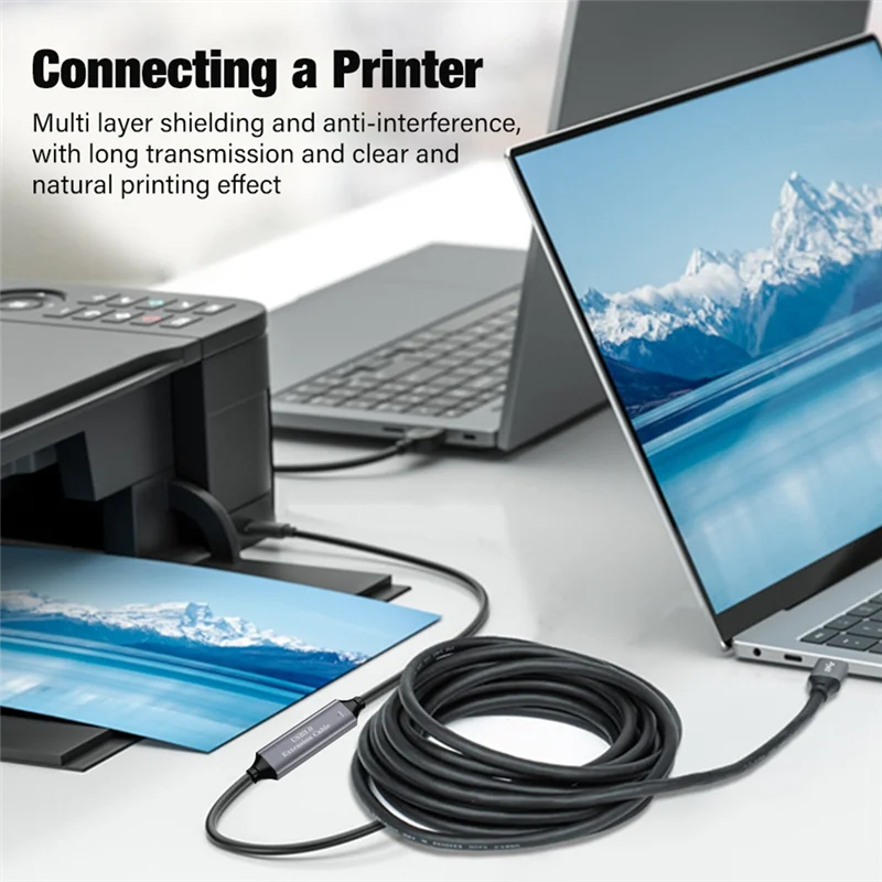 AEE7-USB 3.0 تمديد وصلة كابل موسع مع الداعم USB 3.0 نوع ذكر إلى أنثى للكمبيوتر المحمول الكمبيوتر