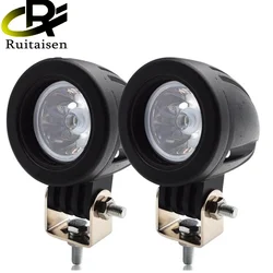 Ruitaisen 3 Inch 10w led Work Light  12V-24V Spot/Flood Motorcycle Headlight 4x4 ATV Motor Fog light Driving Lamp