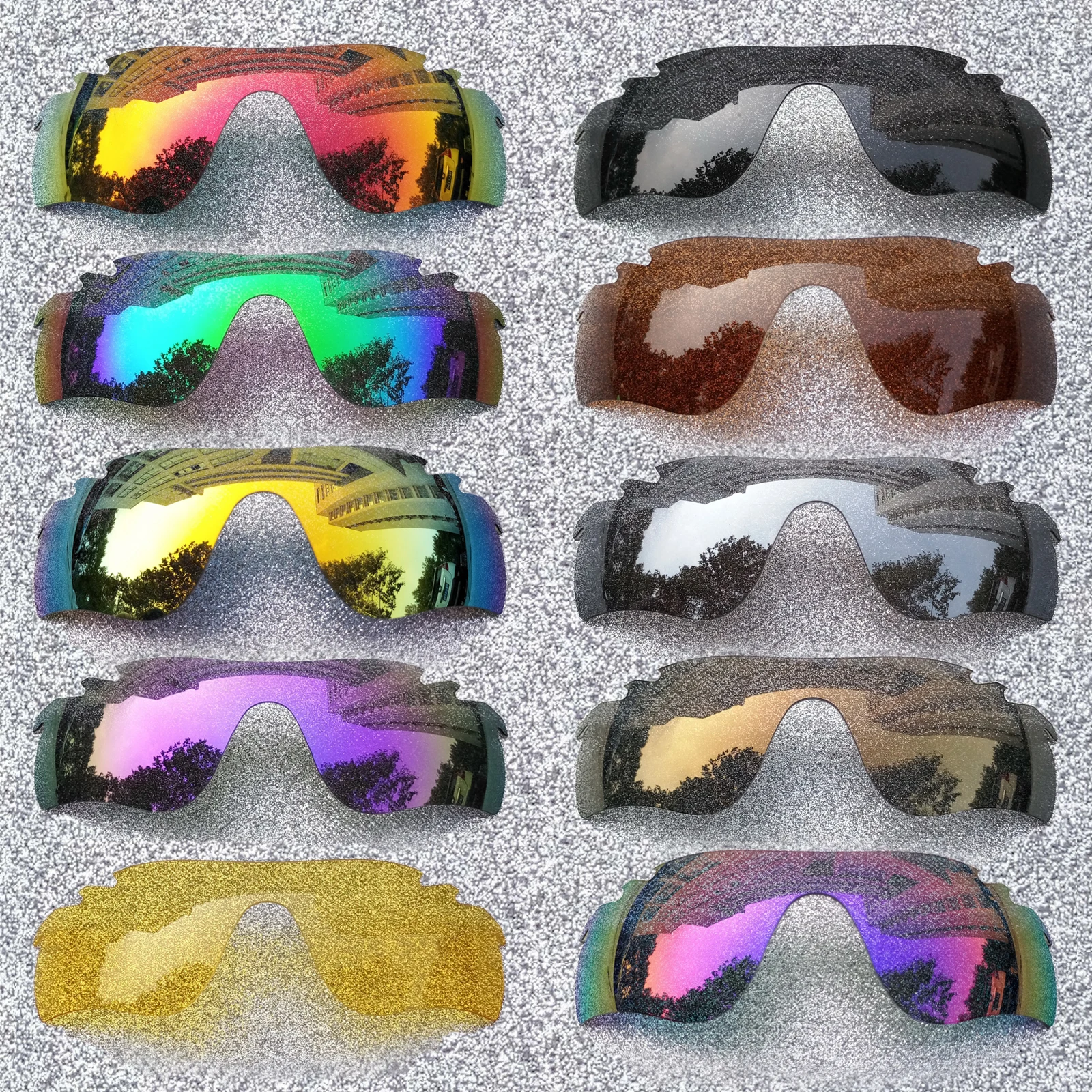 

HDTAC Polarized Replacement Lenses For-Oakley RadarLock Path Vented Asian Fit OO9206 Sunglasses Multicolor Options