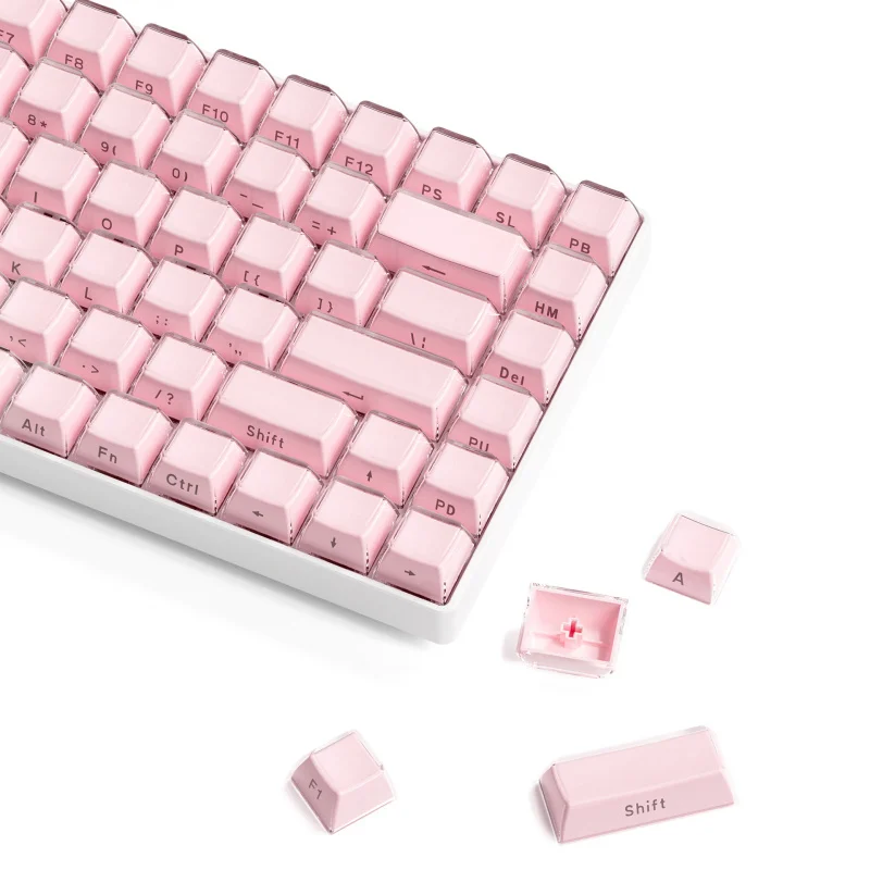 

Крышка клавиш Crystal Jelly, совместимая с Cherry MX, изготовленная на заказ механическая клавиатура с магнитной осью, двухцветные колпачки для инъекций, 113 клавиш