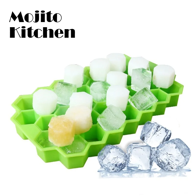 

Ice Cube Maker Silicones Mould Honeycomb Tray Magnum Silicone Mold Forms Food Grade for Whiskey Cocktail Popsicle