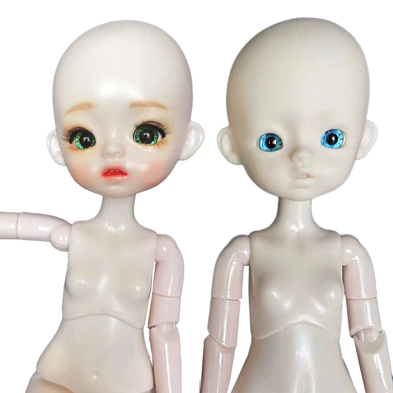 DIY 30cm Doll Head Practice Makeup 1/6 Bjd Doll Kids Girls Doll Toy Birthday Gift