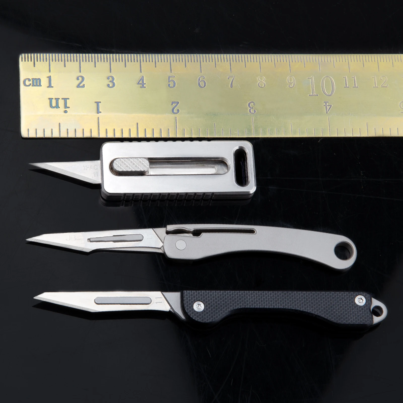 

Folding Knife Scalpel Titanium Alloy Utility Knife G10 Handle Key Knife Mini Portable Outdoor Multi-function Tool