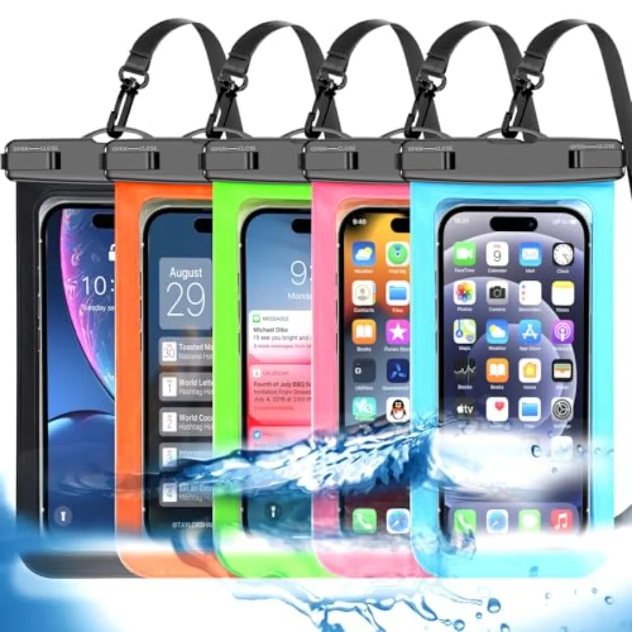 Pack Waterproof Phone Pouch, Cell Phone Case Dry Bag, Protection Level: IP68, Beach Cruise for iPhone, Samsung, and More, Lanya