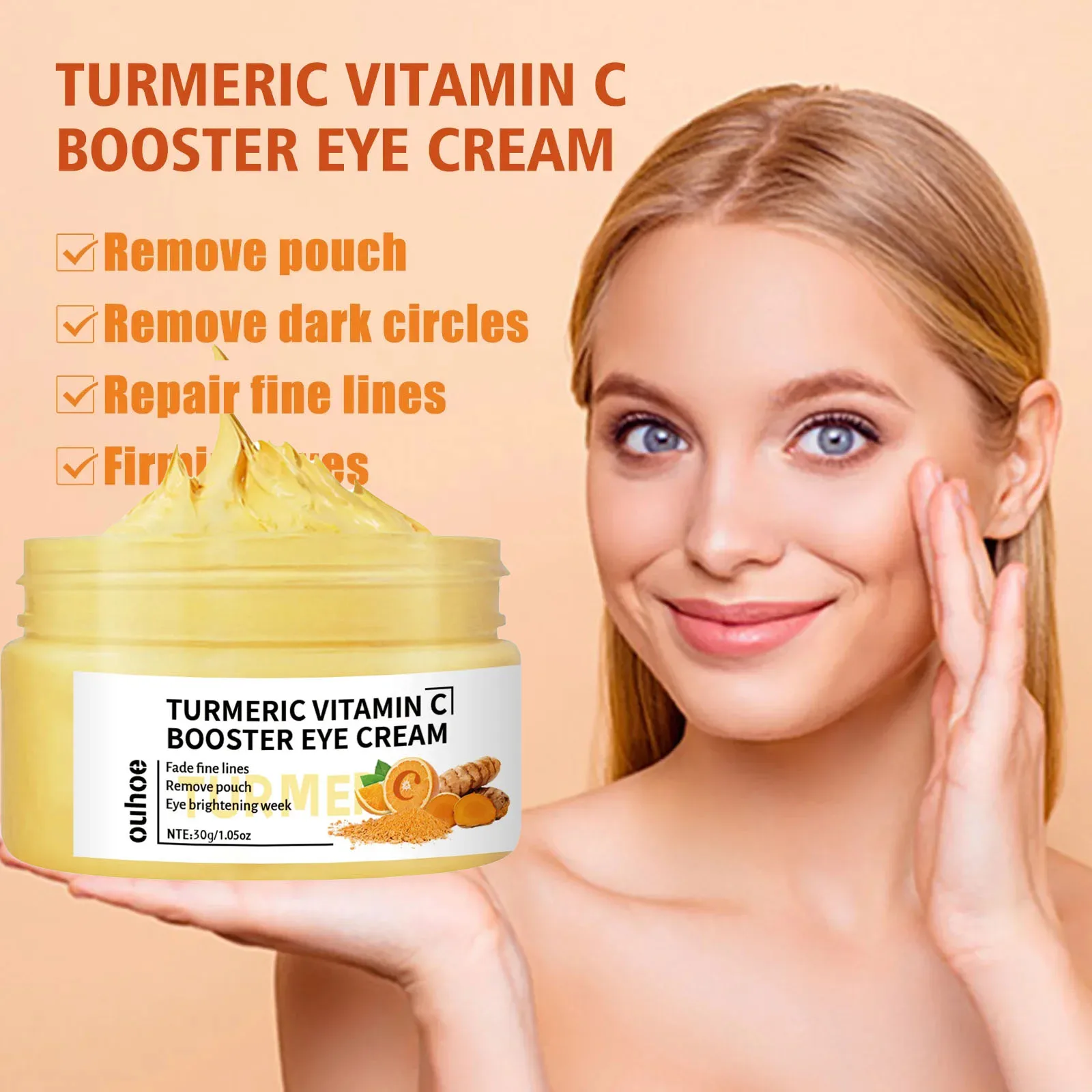 Crema reafirmante para los ojos, crema para el cuidado de los ojos, elimina las ojeras, elimina las arrugas, ilumina la hinchazón, vitamina C