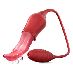 Vibrador succionador de lengua para mujer, estimulador de clítoris y pezón, consolador de huevo de amor, masajeador vibratorio, Juguetes sexuales para adultos