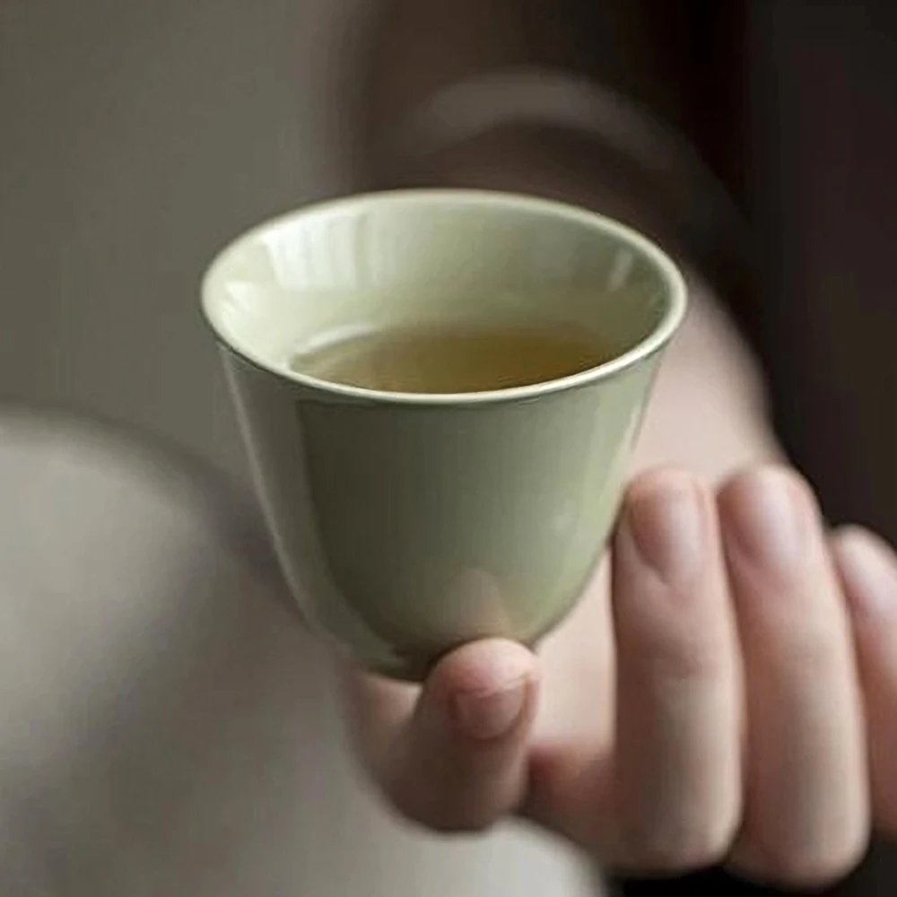

1 шт. маленькая керамическая чашка для чая, китайская чашка для кунг-фу, мастер-чашка, мини-чашка для чая, одна чашка, бытовые чашки для послеобеденного чая, 45 мл
