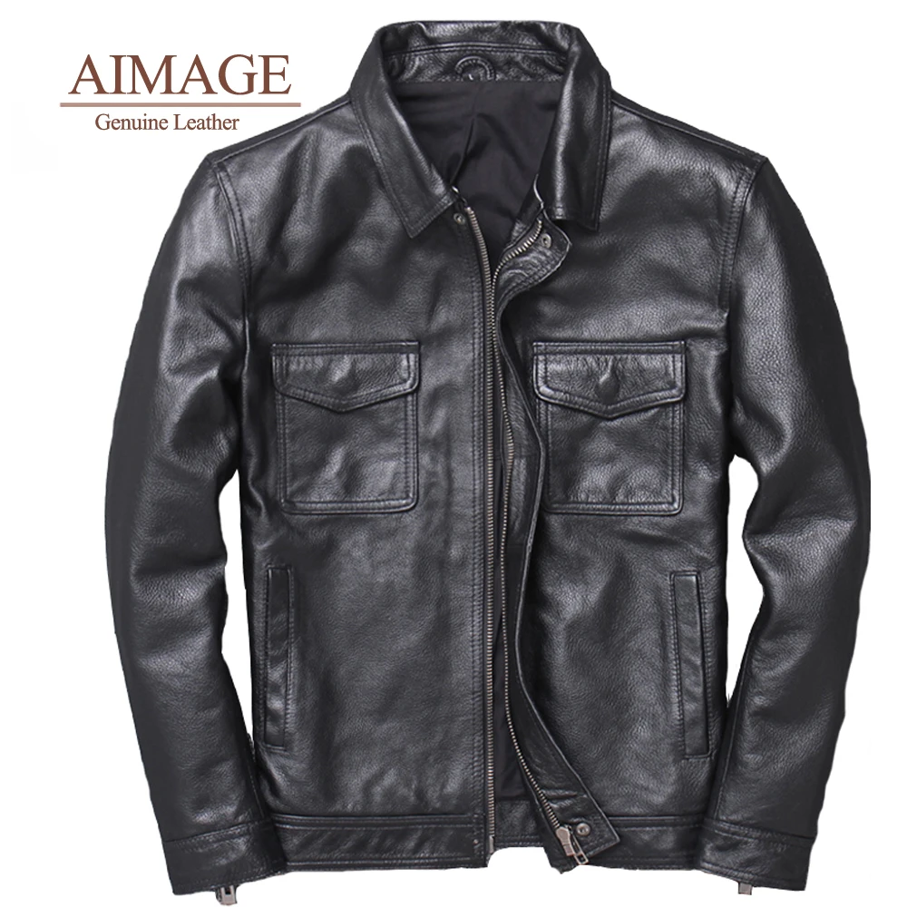 Men Cowhide Jacket 2021 New Leather Jackets Leather Bomber Jacket Real Leather Jacket Men Genuine Leather S-7XL vintage style