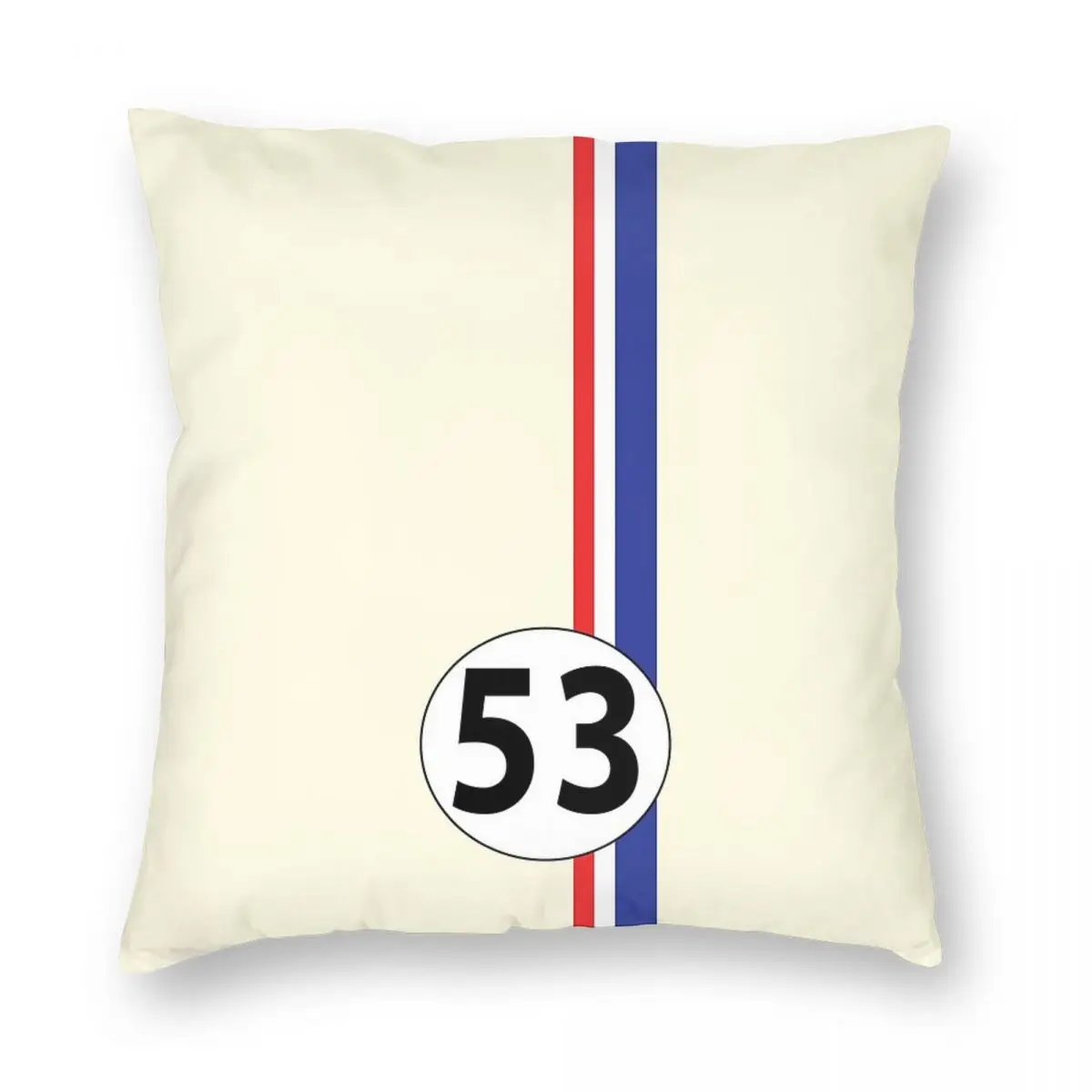 Herbie, Number 53 Square Pillowcase Pillow Cover Cushion Throw Pillow for Home Bedroom Car