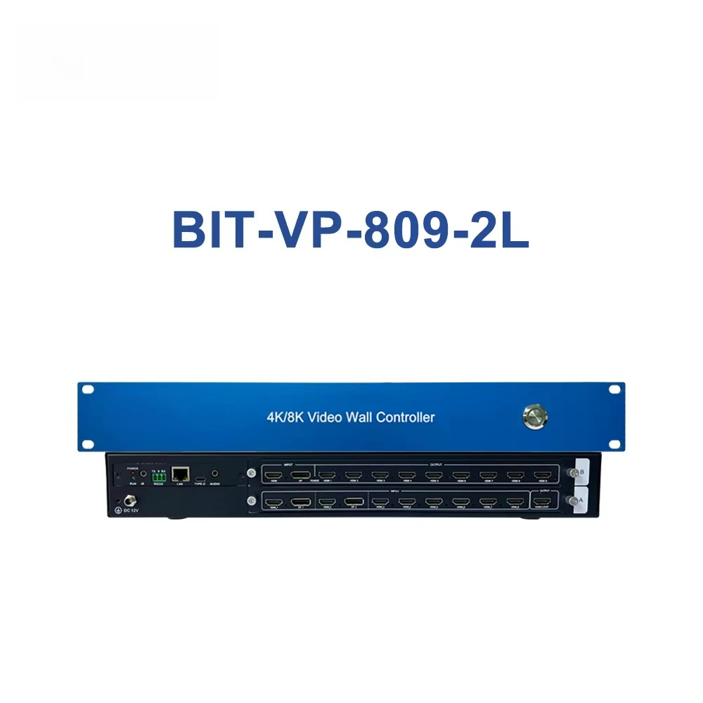 Video Wall Conferencing FCC CE Multi-Channel Video Wall Controller 8-Input 9-Output Seamless Matrix Switching for