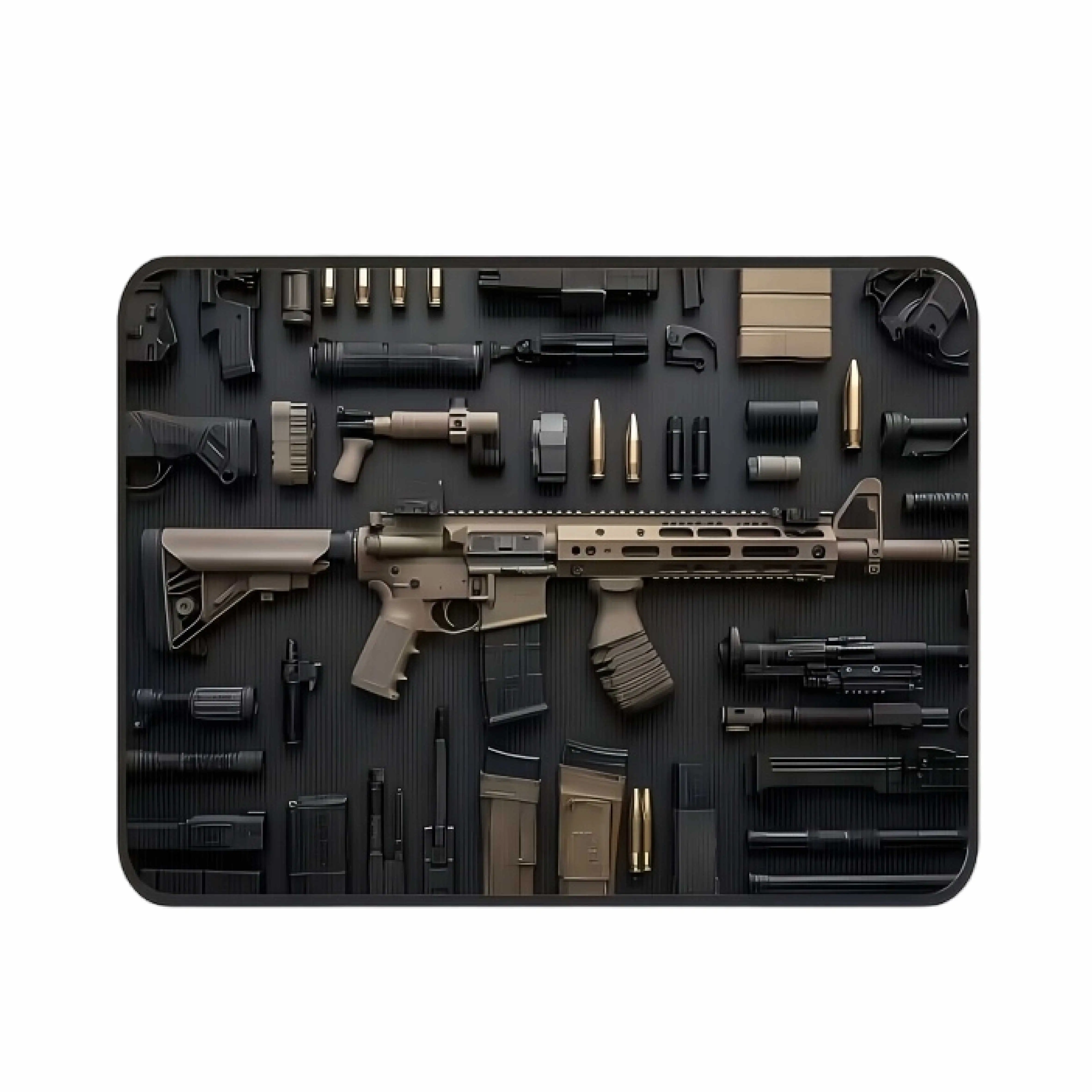 1pk Gun Print Car Trunk Mat - Soft, Easy to Clean&Install, Anti-Slip Wearproof, Fits Most Cars, Stylish, Daily, Gift