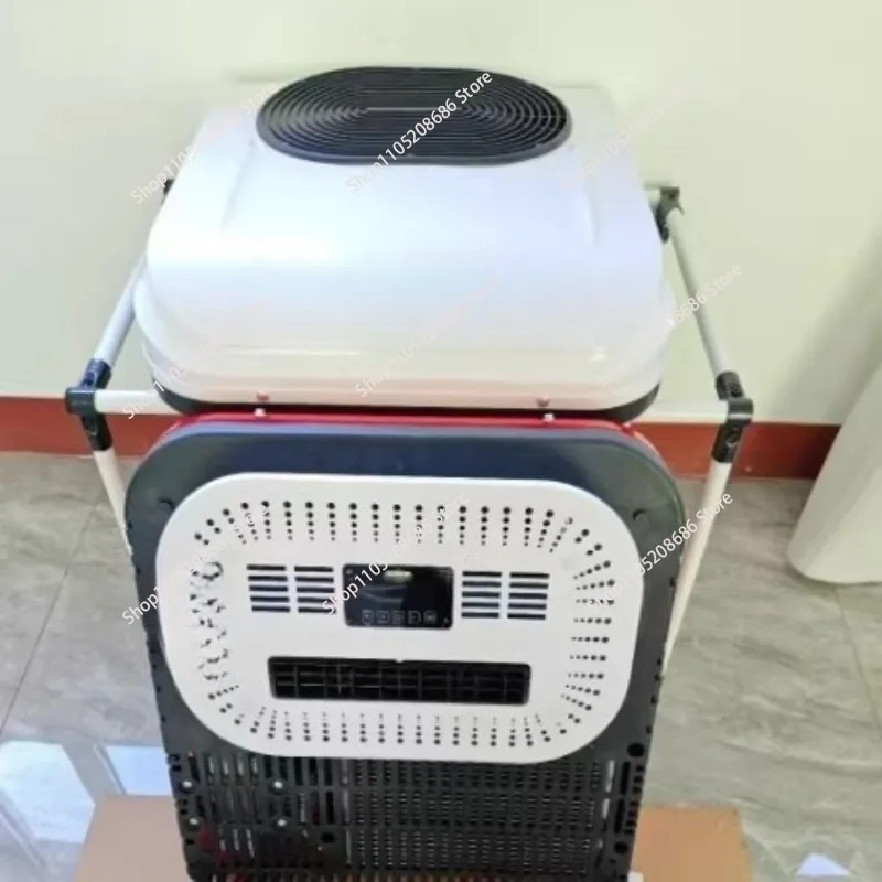 12V 24V DC Electric Trailer Truck Air Conditioner DC Inverter Double Fans 12 Volts  Air Conditioner For Semi Truck Cabin Cooling