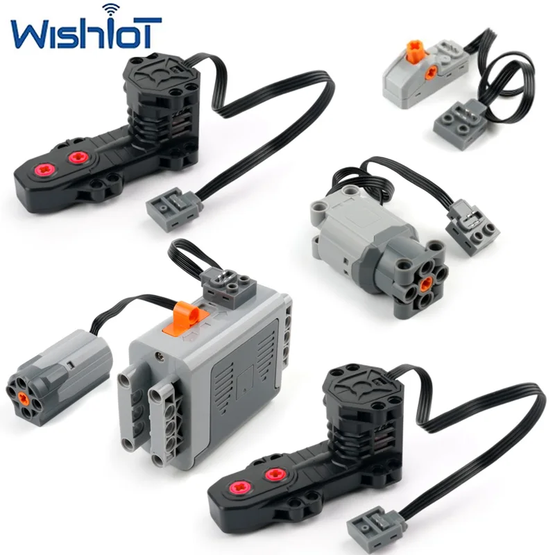 

5292 Motor Power Functions Technology Building Blocks Parts M/L Motor With AA Battery Box Modified Assembled MOC Bricks DIY Toys