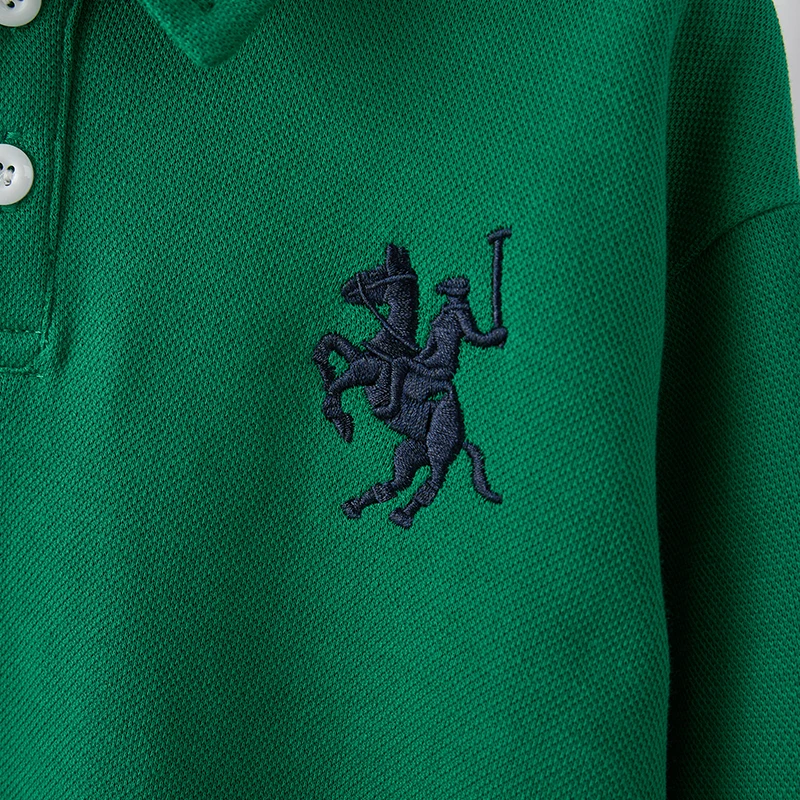 قميص بولو للأولاد 2025 جديد عصري وأنيق للأطفال للخريف بأكمام طويلة سترة أطفال عصرية على الطراز الكوري #3