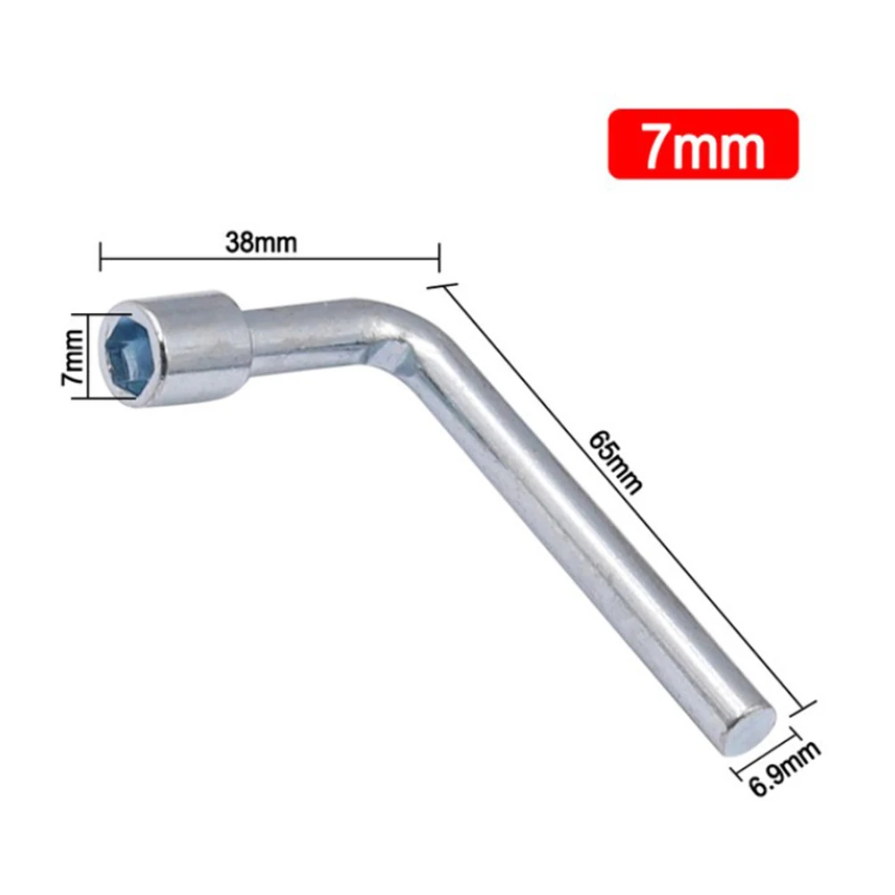 L Shaped Socket Wrench Hex Key Hexagonal High Quality Plumber Key Silver 7/8/10/12/13/14mm Tool Triangle Wrench 1 Pcs