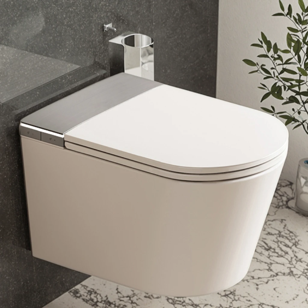 

S029 Modern Intelligent Smart High Quality Automatic Bathroom Accessory Wall Mounted Hanging Water Floor Mounted Elongated