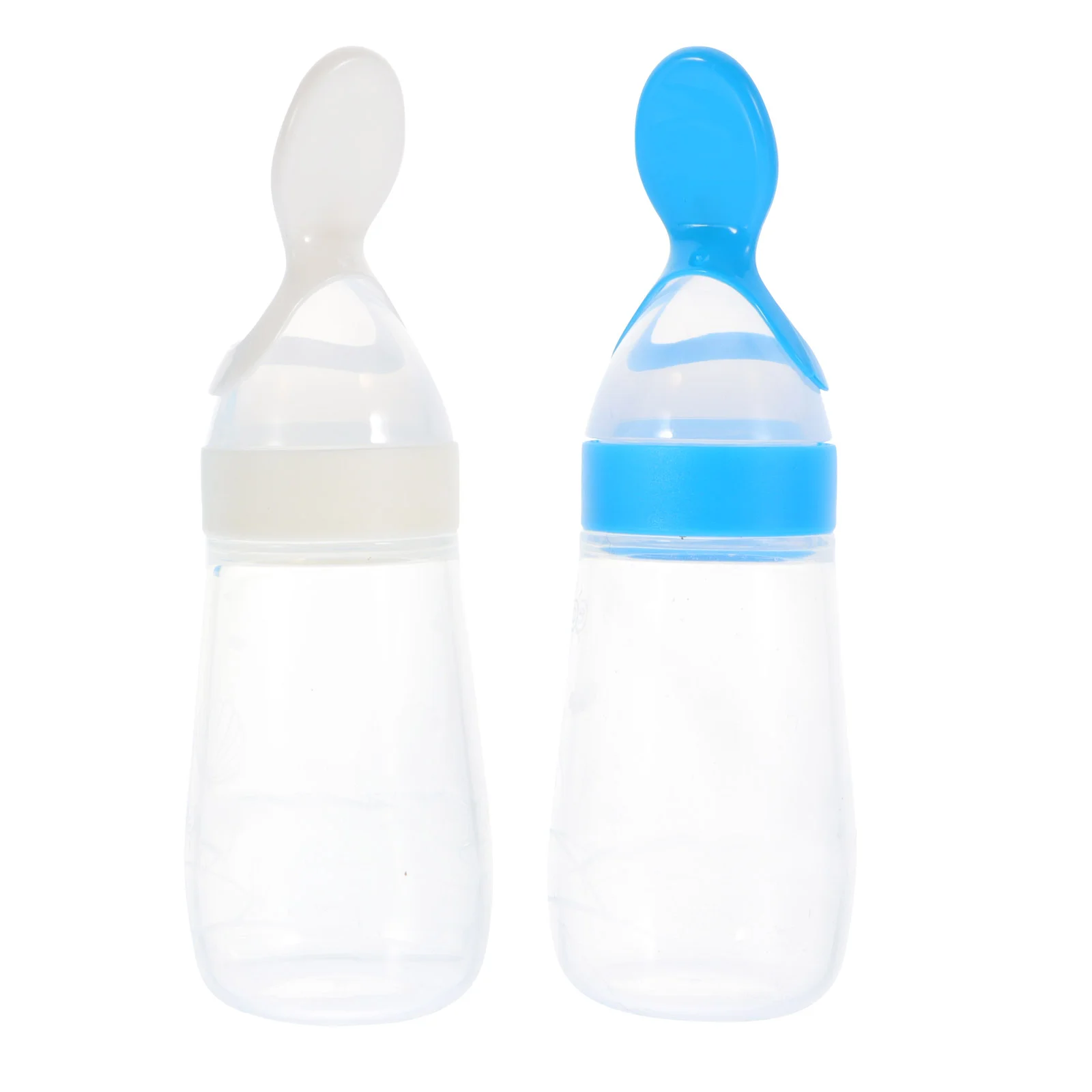 

2 PCS Nipple Rice Cereal Bottle Nurse Baby Bottles Milk Silica Gel Silicone Infant Feeders