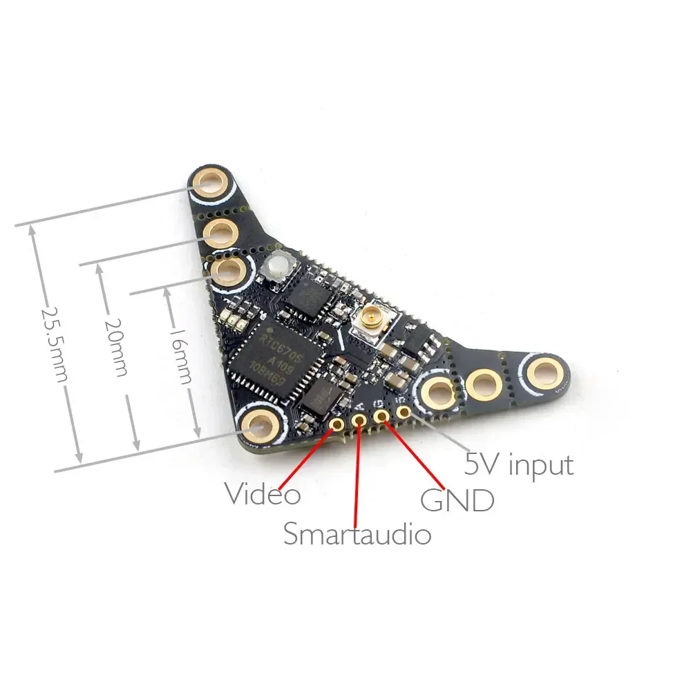 HappyModel OVX300 OVX303 5.8G 40CH 300mW Adjustable OpenVTX Video Micro Transmitter for RC FPV Tinywhoop Nano Micro Long Range