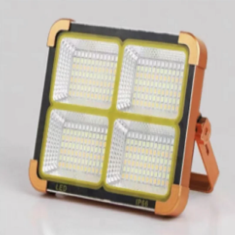 

1000watt orange Portable Camping Tent Lamp USB Rechargeable LED Solar Flood Light Outdoor waterproof Work Repair Lighting