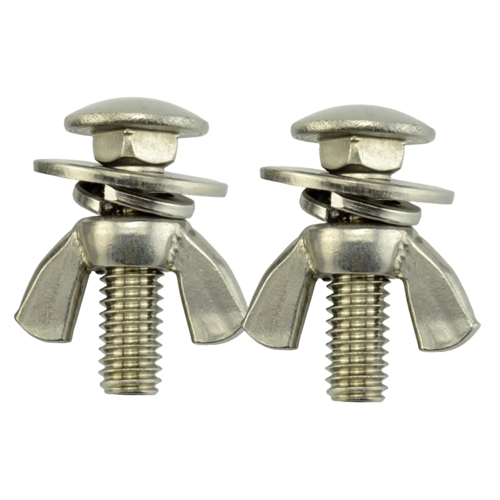 

2 Pieces Butterfly Screw Bolts Set Thumb Hand Screws Stainless for Backplate Rust Resistance Accessories