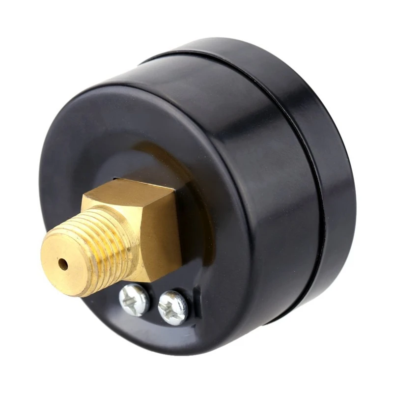 DT16 4X Mini Dial Air Vacuum Pressure Gauge 0 - -30inHg 0 - -1 Bar, Dual Scale Vacuum Manometer for Water Oil Air