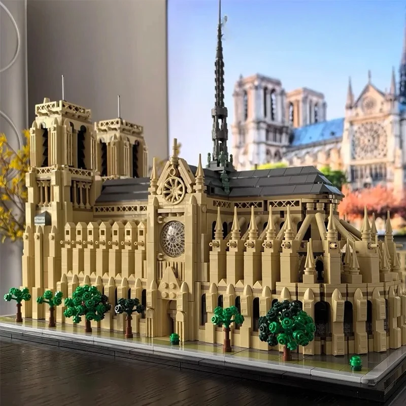 

Notre-Dame de Paris Architectural Model Kit Collectible Building blocks Set for Adults Gift Idea for Lovers of History