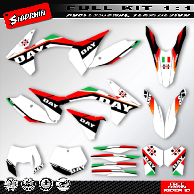 

Мотоциклетные графические фоны Sawrain, наборы наклеек для KTM SX SXF 2011 2012, EXC XCW 2012 2013 005