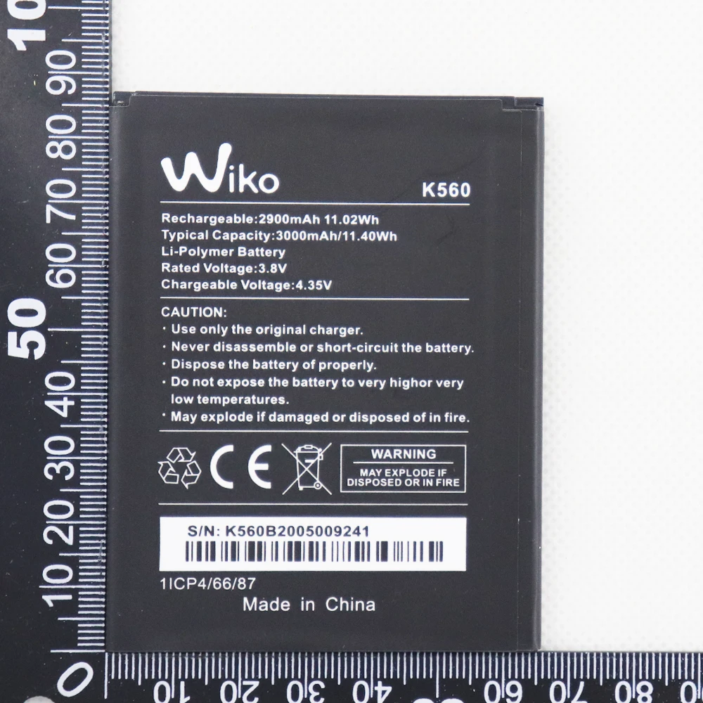 

5pcs 10pcs 20pcs 3.8V 3000mAh Battery For Wiko K560 Mobile phone battery