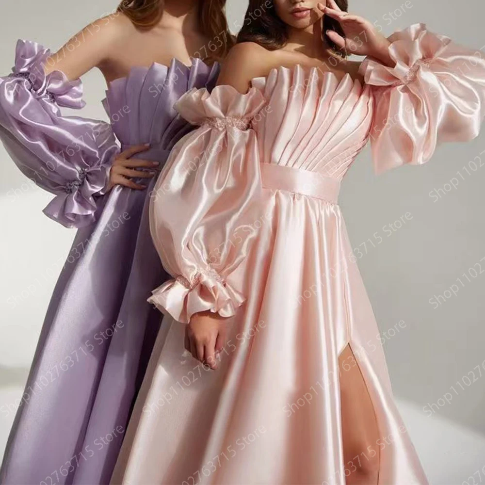 Vestidos largos elegantes para mujer, vestido largo hasta el suelo, cuello festoneado, línea A, fiesta de graduación, boda, Gala, eventos especiales, Maxi, 2024