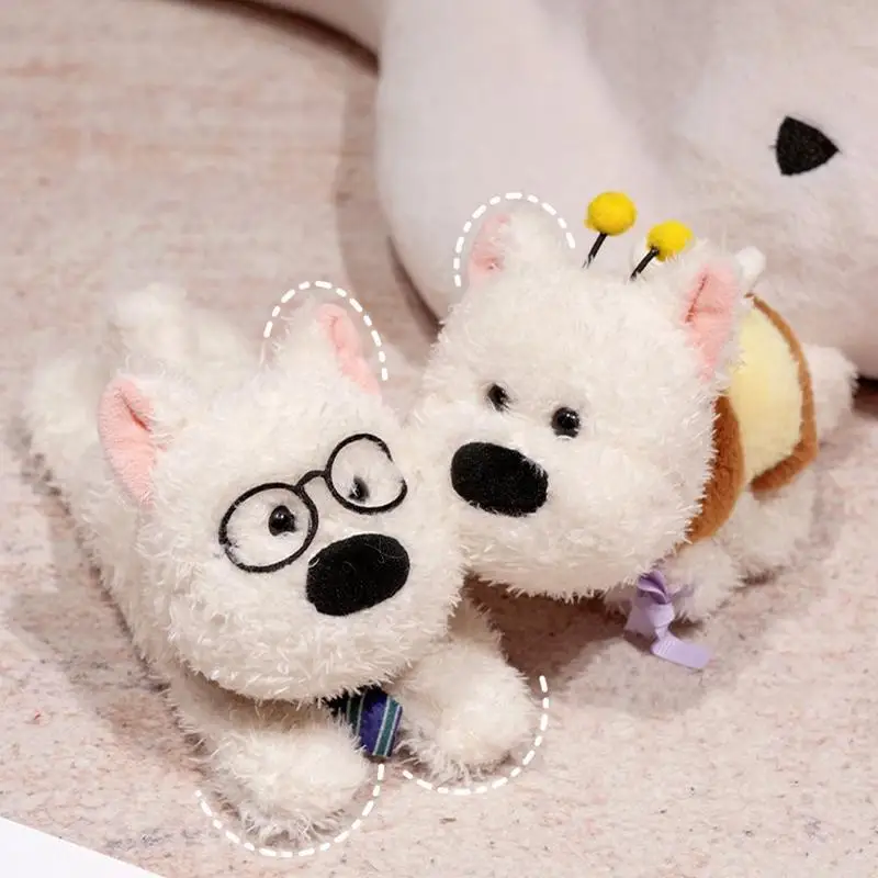 Highland Dog Plush Slap Bracelet Cartoon Highland Animal Stuffed Slap Toy Soft Puppy Stuffed Animal Bracelet Toy For Kids