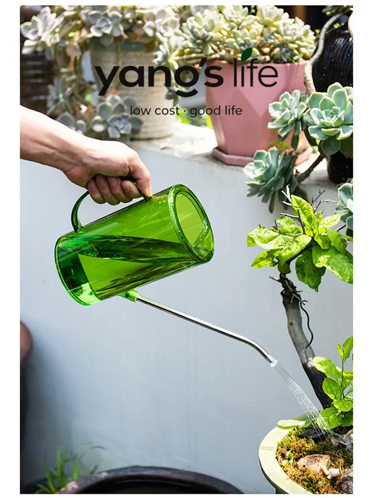 

Портативная лейка Yange с длинным носиком для садоводства и ухода за растениями, бытовая, с регулируемой насадкой-распылителем для цветов