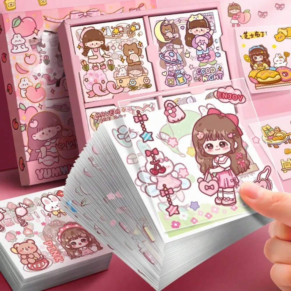 10/50/100pcs Whimsical Cartoon Sticker Collection - Fun Colo
