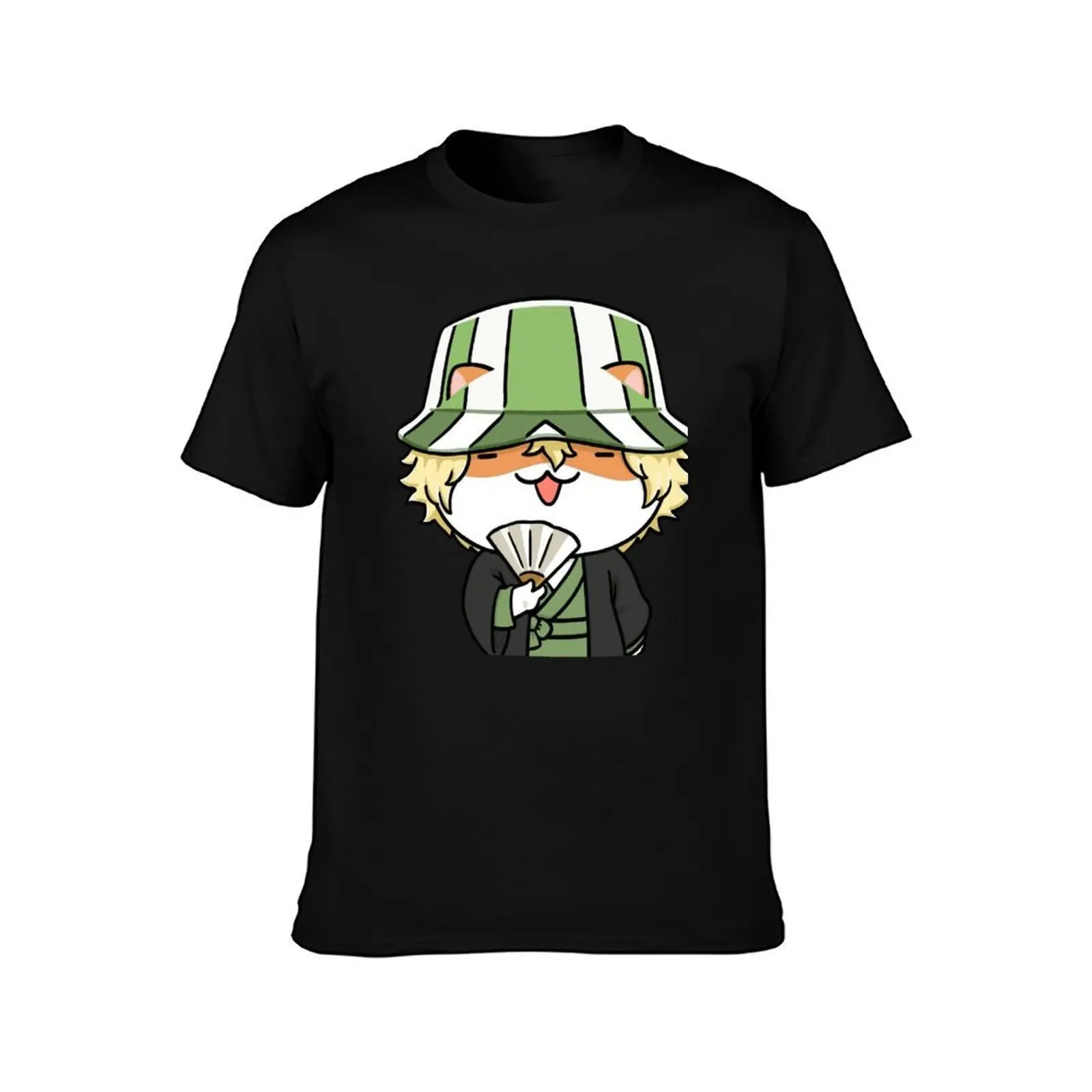 Shinigami sensei neko T-Shirt, Summer Casual Cotton Tee, Oversized Streetwear Tops, Vintage Graphic Print, Unisex Men Women