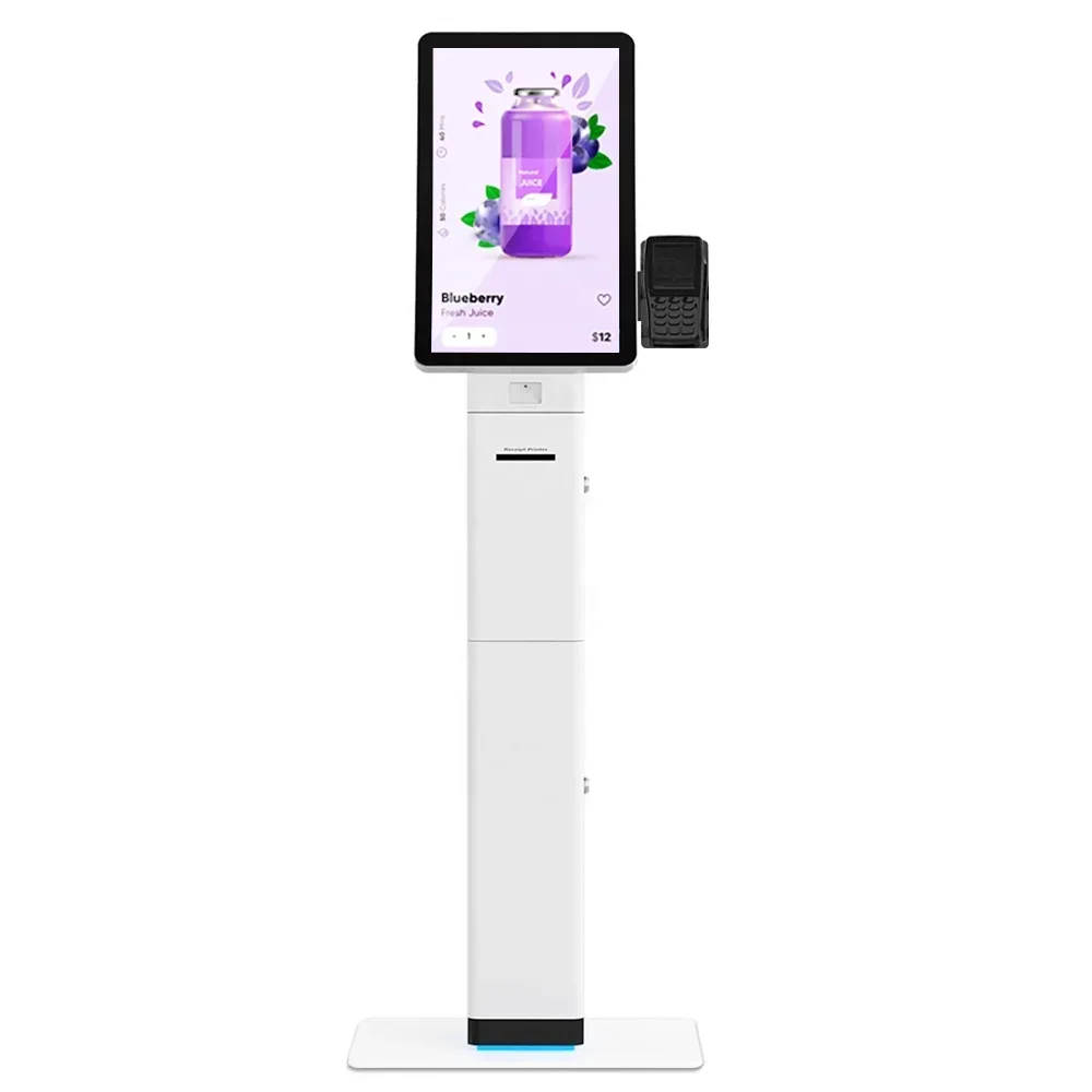 

Brand New Usingwin Floor Standing Self-service 23.6" 32" Curved Touch Screen Kiosk Terminal Win10 Win7 Android Linux For Order Q