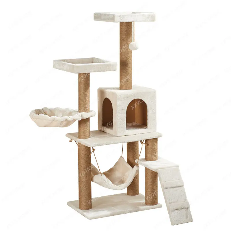 

Cat Nest Cat Climbing Frame Cat House Pet Supplies Hemp Rope Grinding Claw Scratching Pole Cat Tree Cat Scratch TreesCat Climber