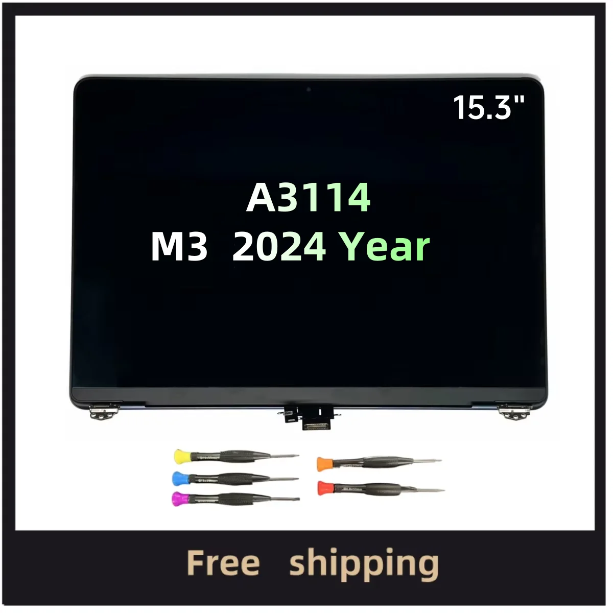

Replacement New LCD Assembly 15" A3114 for Macbook Air Retina A3114 Full Display Screen Grey Silver Starlight Midnight EMC 8612