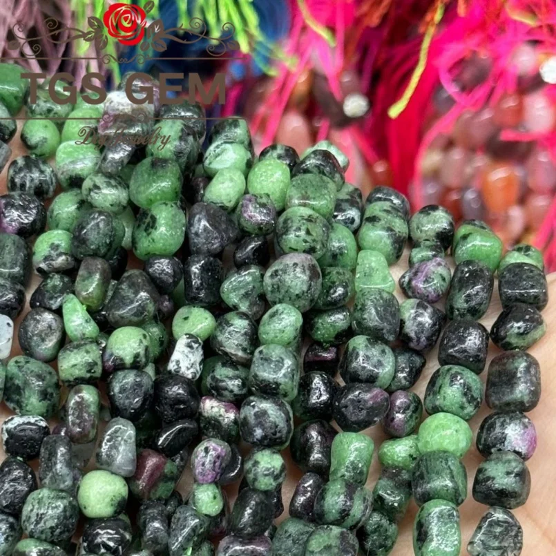 

Factory6-8mm epidote Stone irregular gemstone fragment shaped gemstone bead DIY bracelet necklace earring accessories15 ''