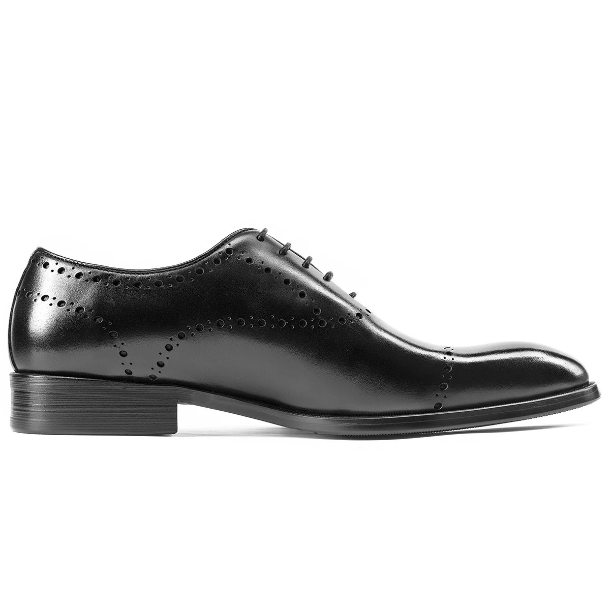 Hanmce Men's Oxfords Shoes Leather Business Formal Dress Shoes High Quality Luxury Men Genuine Leather Shoes
