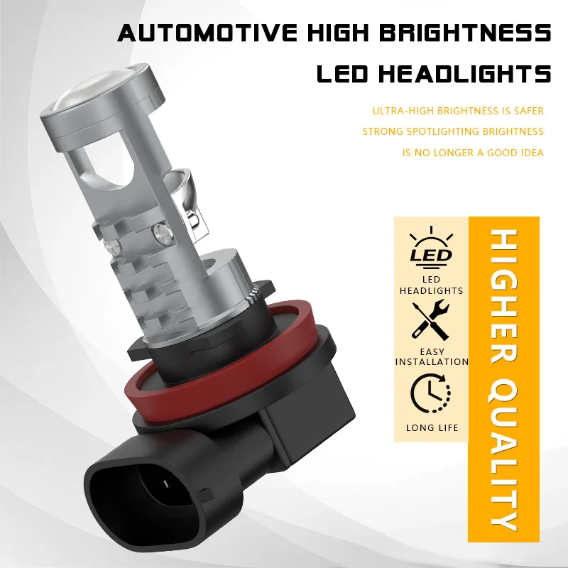 XSTORM H7LED العارض عدسة سيارة أضواء الضباب 9005 9006 LED العلوي أضواء الضباب 32 واط 4000LM مصباح دراجة نارية أضواء إشارة السيارات #2