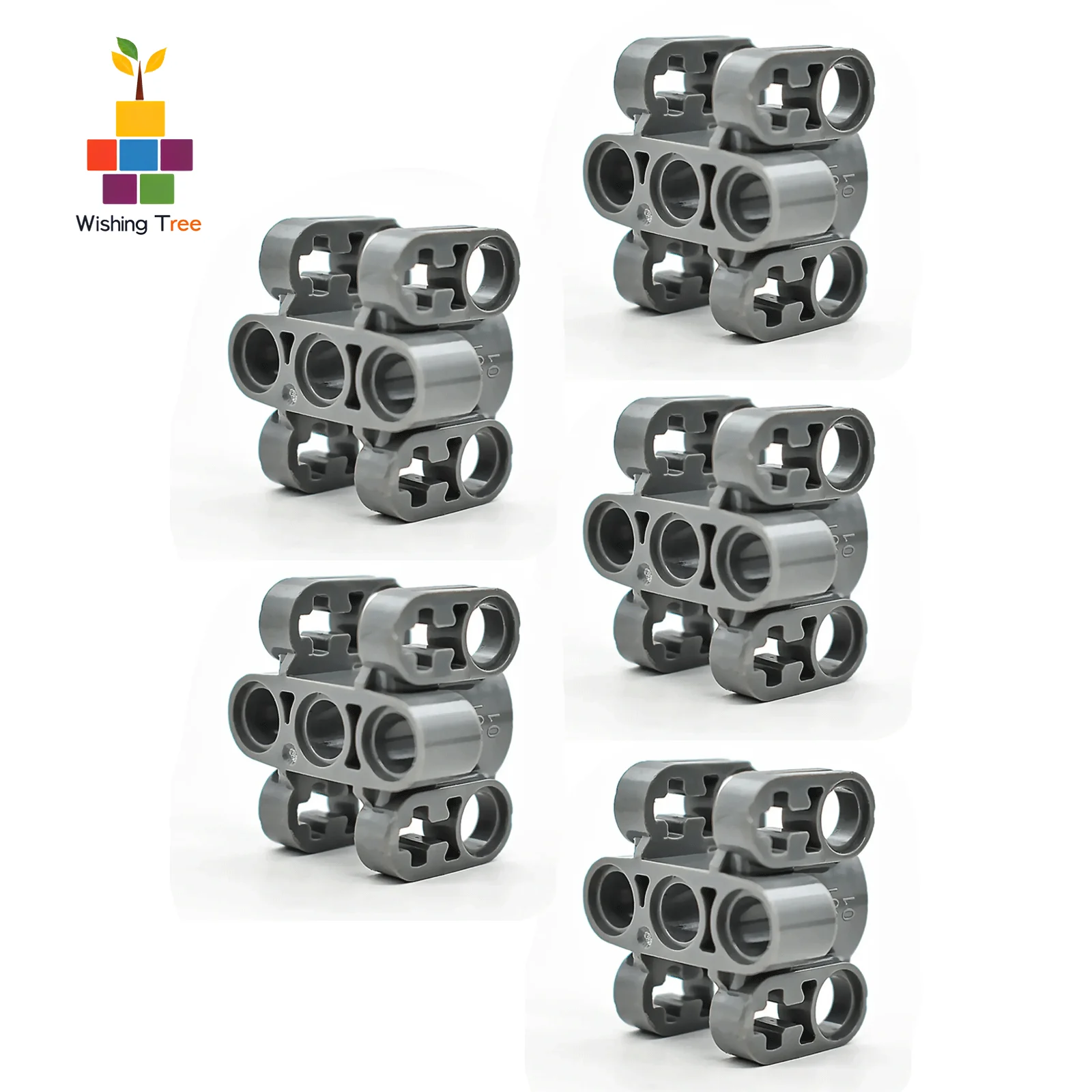 

61905 Высокотехнологичные самоблокирующиеся строительные блоки MOC 5-10 шт. темно-серая креативная строительная игрушка для любителей DIY