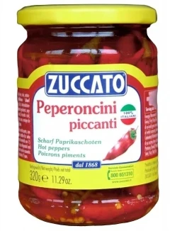 Peper oncini Pizza würzige Paprika 320g - Zuccato