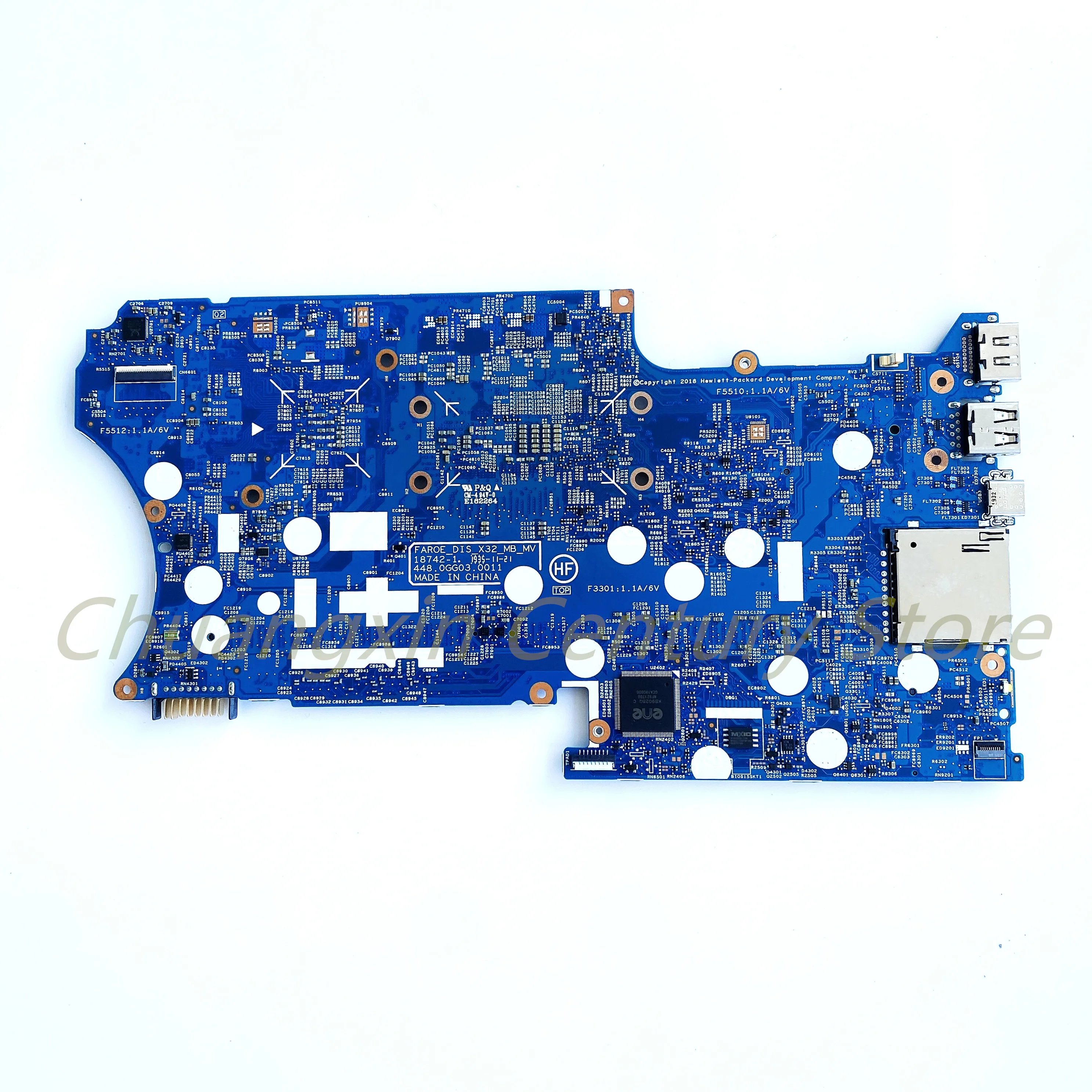 Suitable for HP Pavilion X360 14-DH 14M-DH laptop motherboard 18742-1 with I3 I5 I7-8TH/10TH Gen CPU GPU: 2GB 100% Tested Work